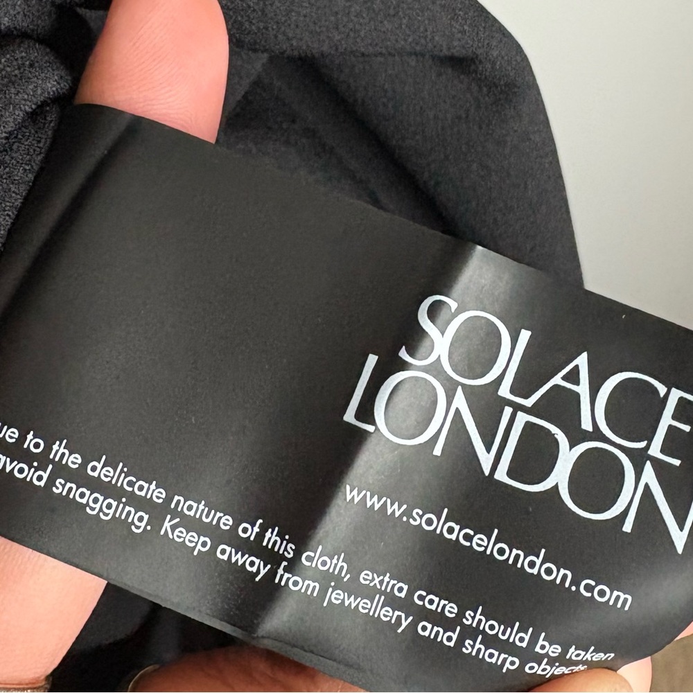 Solace London Strapless Black Gown - Picture 7 of 10